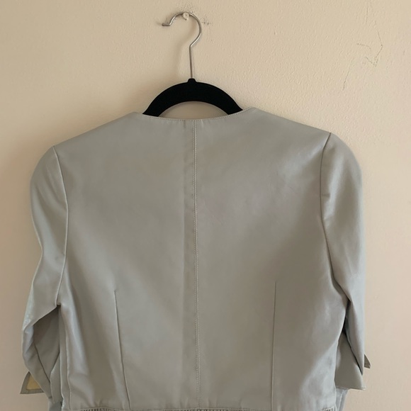 Drole De Copine,  leather jacket in beautiful blue color size small. - Picture 5 of 5